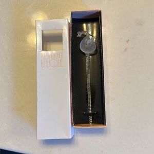 NEW Lalique Crystal Restaurant Bar Swan Stirrer Swizzle cocktail Glass mixer